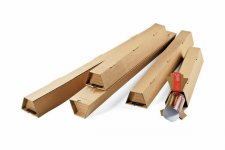 Postitusputki CP70.06 ruskea 860x105/55x75mm 20kpl