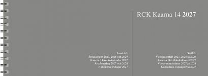 Pöytäkalenteri 2027 Kaarna 14