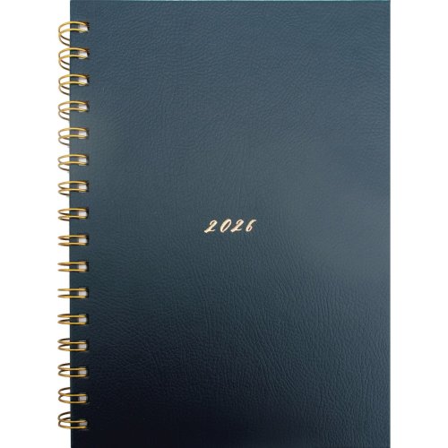 Pöytäkalenteri Ajasto leatheret sininen