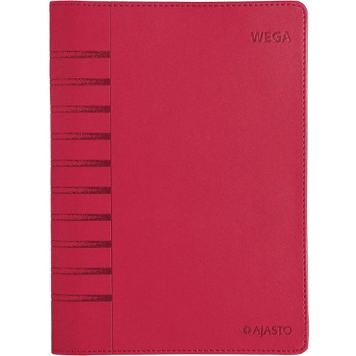 Pöytäkalenteri Ajasto Wega 2026 punainen 148 x 210mm