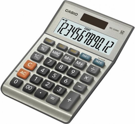 Pöytälaskin Casio MS-120FM hinnoittelulaskenta