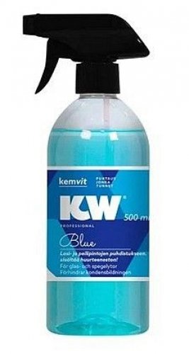 Puhdistusaine KW Blue Lasi-/peilipinnat 500ml