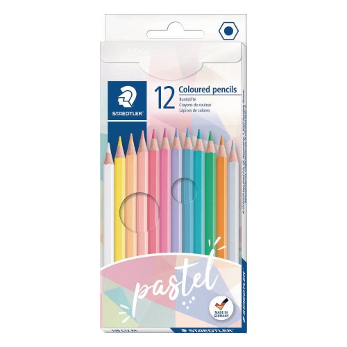 Puuvärikynä Staedtler noris 146 pastel line värilajitelma 1 kpl=12 kynää 12kpl