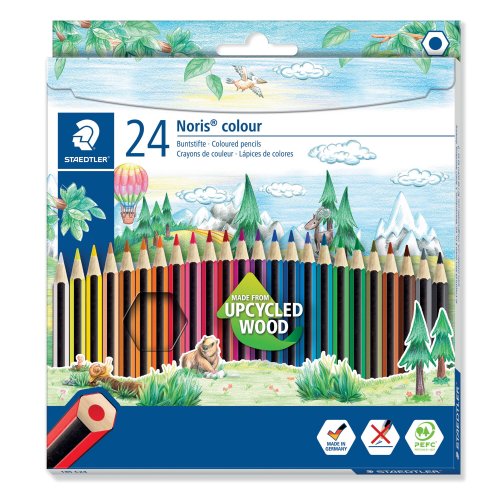 Puuvärikynä Staedtler noris club 185 c24 värilajitelma 24kpl