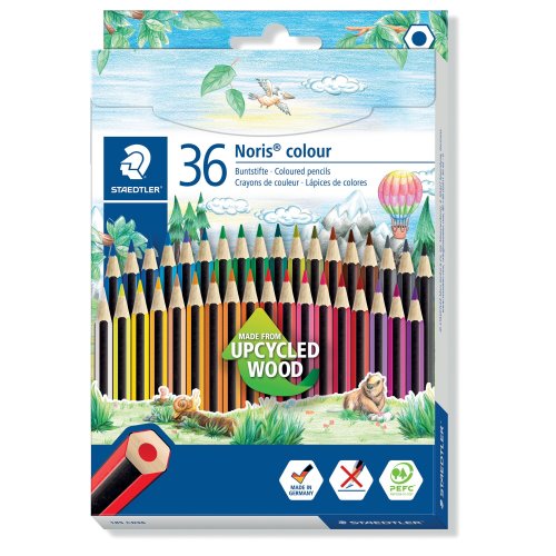 Puuvärikynä Staedtler noris club 185 cd36 värilajitelma 36kpl