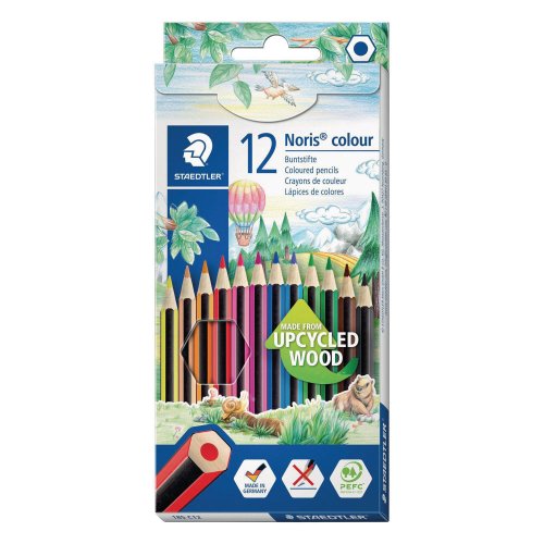 Puuvärikynä Staedtler noris eco lajitelma 12kpl