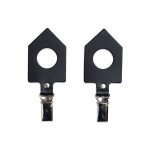 Pyyhekoukku nahkainen, musta, 2 kpl Miiko