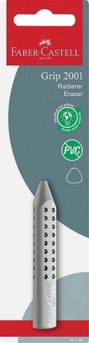 Pyyhekumi Faber-Castell Grip 2001 kynämallinen harmaa blister