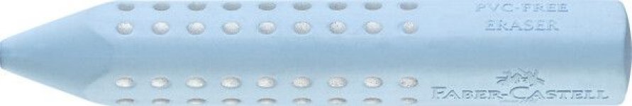 Pyyhekumi Faber-Castell Grip 2001 kynämallinen sky blue 10kpl