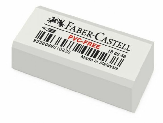 Pyyhekumi Faber-Castell valkoinen