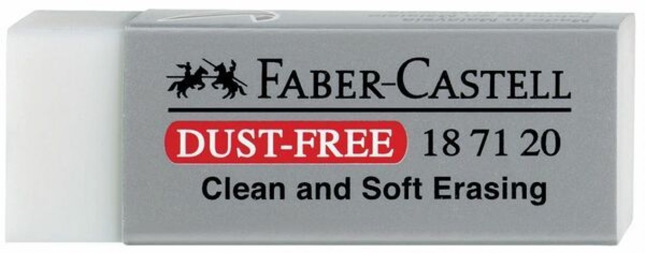 Pyyhekumi Faber-Castell valkoinen pölyämätön