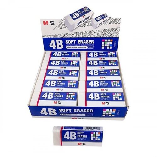 Pyyhekumi MG soft 65x24x11mm valkoinen 65x24x11mm