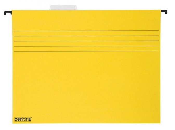 Riippukansio A4 keltainen kartonki metalliorsi