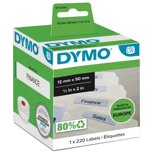 Riippukansiotarra Dymo s0722460 50x12mm