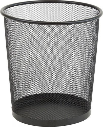 Roskakori Mesh 18L musta metalli