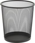 Roskakori Mesh 18L musta metalli