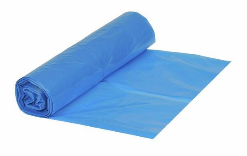 Roskapussi MDPE 20L sininen 420x520mm 10mic