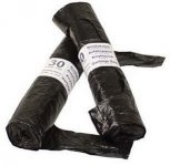 Roskapussi LDPE musta 30L 500x700mm 20mic 50kpl