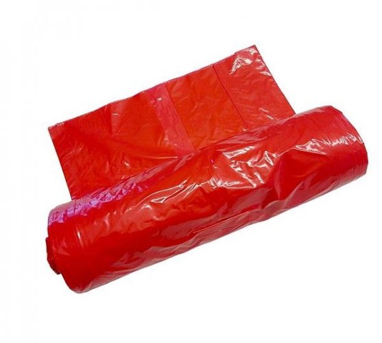 Roskapussi Premium LDPE 30L punainen 500x700mm 16mic