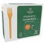 Ruokahaarukka Nature Line puukuitu 17cm uudelleenkäytettävä