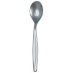 Ruokalusikka  hopeanharmaa SAN-muovi