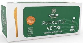 Ruokaveitsi Nature Line 17cm uudelleenkäytettävä 80kpl