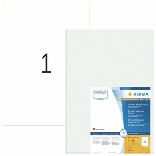 Säänkestävä tarra-arkki Herma 1-osainen A3