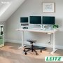 Leitz Ergo sähköpöytätaso 140x80cm valkoinen jalustalle 1065444