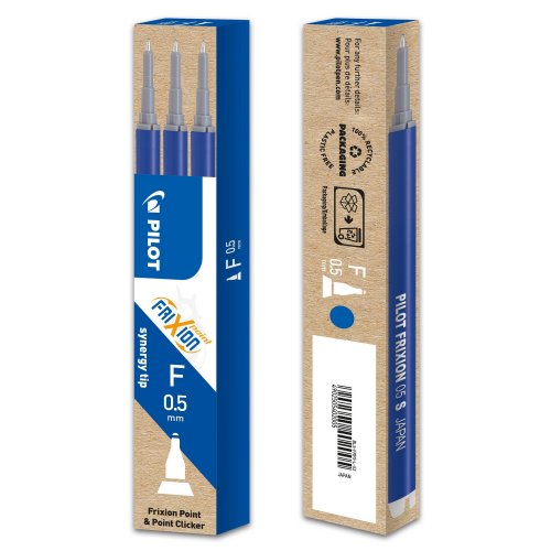Säiliö Pilot frixion point 0,5mm sininen 3kpl