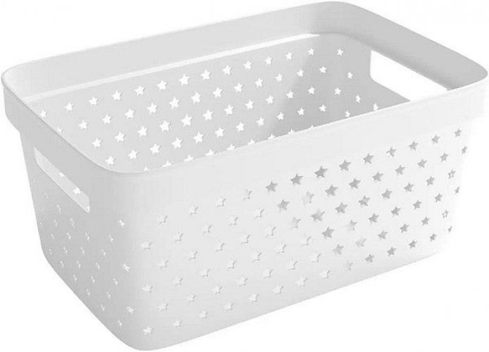 Säilytyskori Plastex Star 4,5L valkoinen