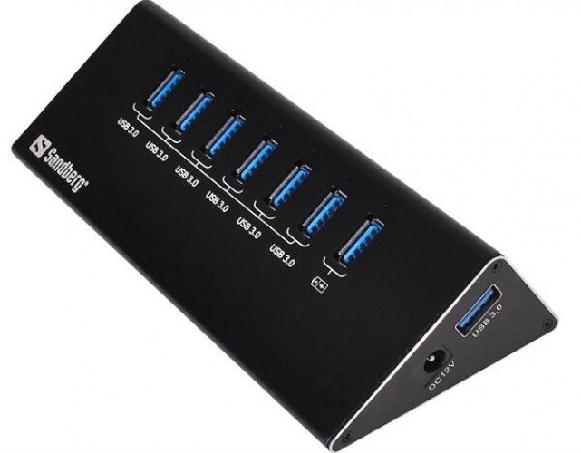 Sandberg USB-A 3.0 HUB 7-porttia