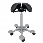 Satulatuoli Salli swingfit nahka musta