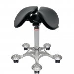 Satulatuoli Salli twin musta nahka