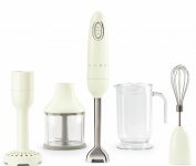 Sauvasekoitin Smeg 700W turbo kermanvalkoinen