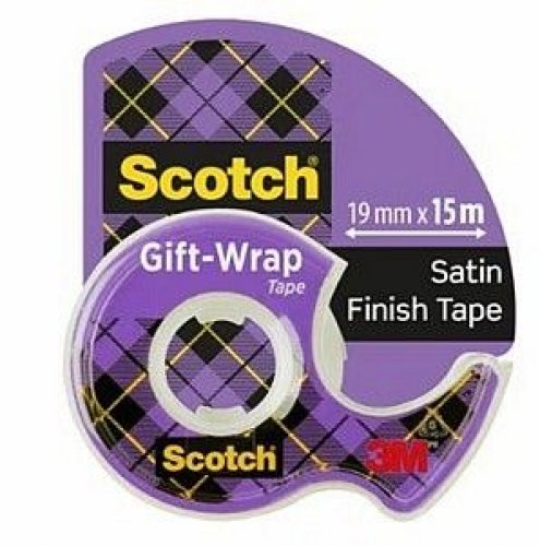Scotch Gift-Wrap -satiiniteippi 19mm 15m katkaisutelineellä