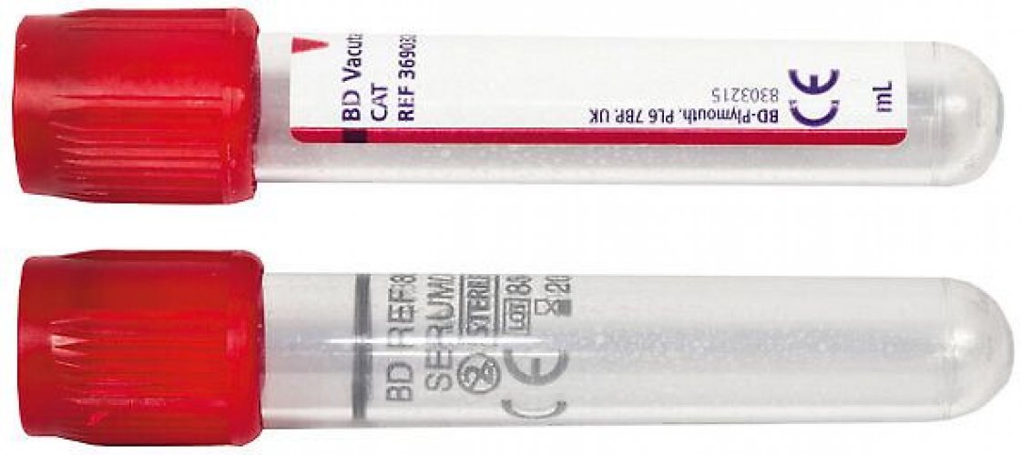 Seerumiputki Vacutainer 2ml kierteetön 13x75mm