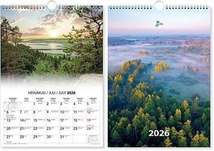Seinäkalenteri 2026 Maisema A3