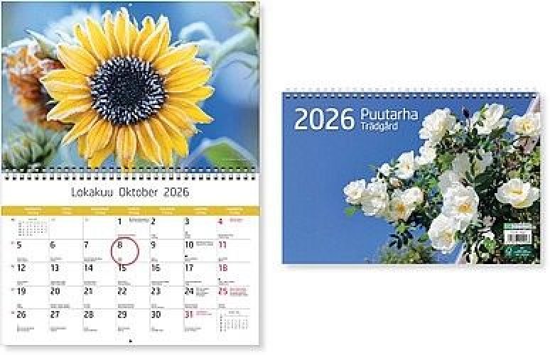 Seinäkalenteri 2026 Puutarha