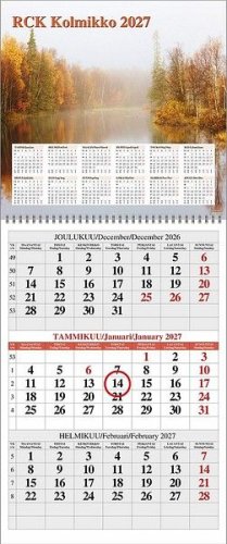 Seinäkalenteri 2027 Kolmikko