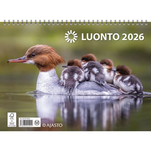 Seinäkalenteri Ajasto Luonto 2026 290 x 420mm