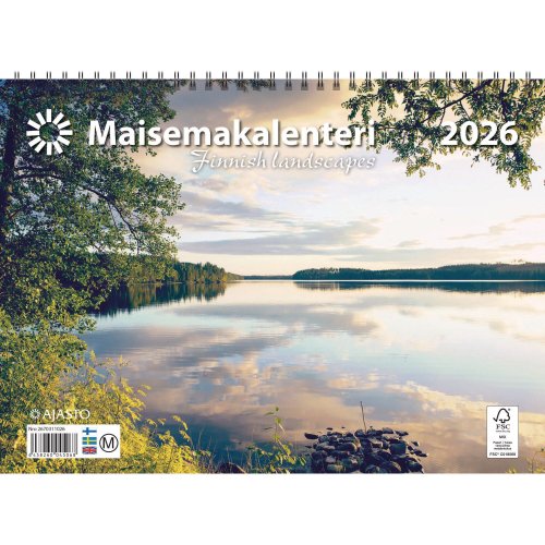 Seinäkalenteri Ajasto Maisemakalenteri 2026 290 x 420mm