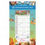 Ajasto perhemuistikko 250x415mm