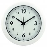 Seinäkello 30cm valk