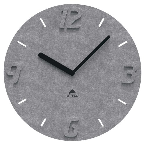 Seinäkello Alba 30 cm, harmaa