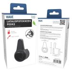 Seinäpidike Wave EV Type 2 latauspistokkeen , musta