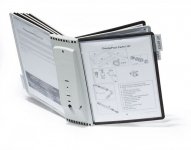 Selailuteline Durable Sherpa A4 10-os musta/punainen seinämalli