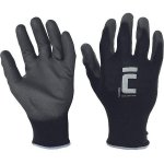 Sereta Nylon-käsine 10/XL PU-pinnoite musta