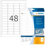 Tarra-arkki siirrettävä 4346 Herma 45,7x21,2mm 48-os., 25ark/pak