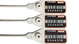 Sinettipanta valkoinen numerot viivakoodilla, 1000kpl/ltk