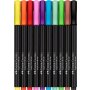 Sivellinkynäsarja Faber-Castell Black Edition 10 väriä